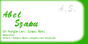 abel szapu business card
